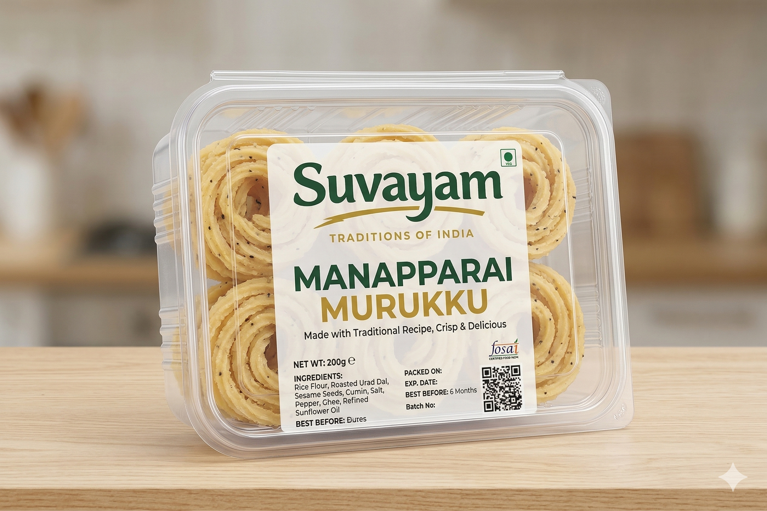 Suvayam Manapparai Murukku - 200g